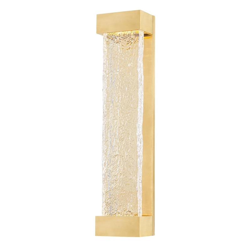 Hudson Valley 5423-AGB Wharton LED Wall Sconce, Aged Brass