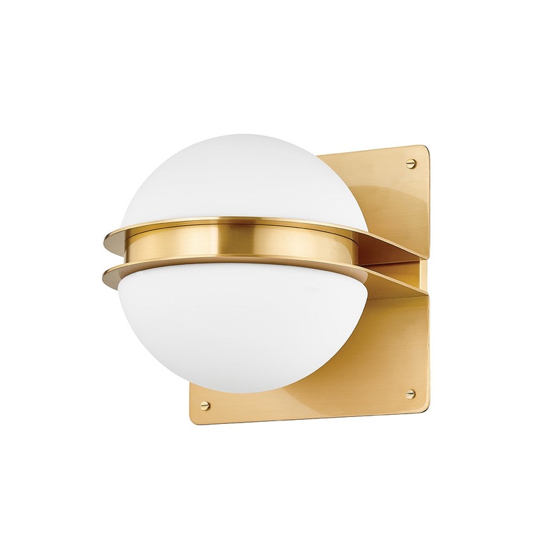 Hudson Valley 5900-AGB Rudolf LED Wall Sconce, Aged Brass