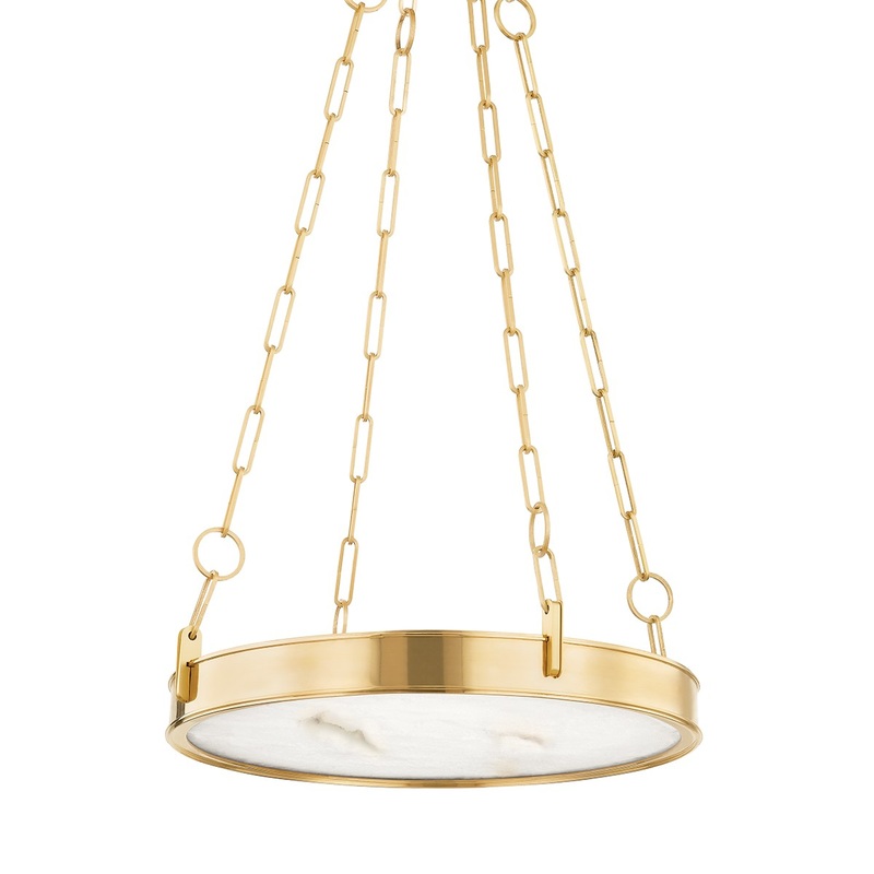 Hudson Valley 7220-AGB Kirby LED Chandelier, Aged Brass