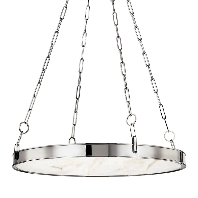 Hudson Valley 7230-PN Kirby LED Chandelier, Polished Nickel
