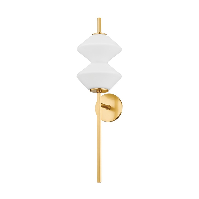 Hudson Valley 7400-AGB Barrow LED Wall Sconce, Aged Brass