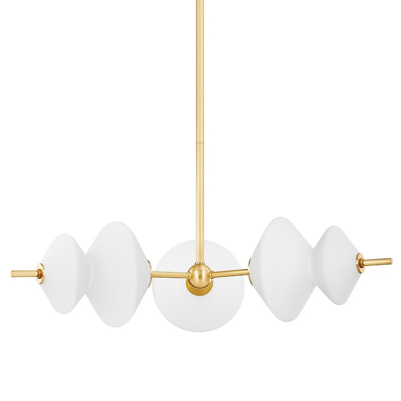 Hudson Valley 7403-AGB Barrow LED Chandelier, Aged Brass