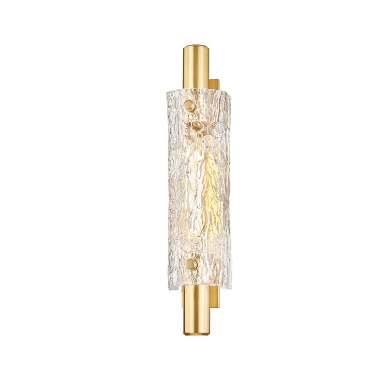 Hudson Valley 8918-AGB Harwich One Light Wall Sconce, Aged Brass