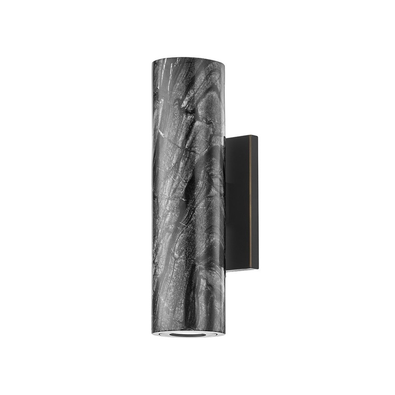 Hudson Valley 9102-BBR Predock LED Wall Sconce, Black Brass