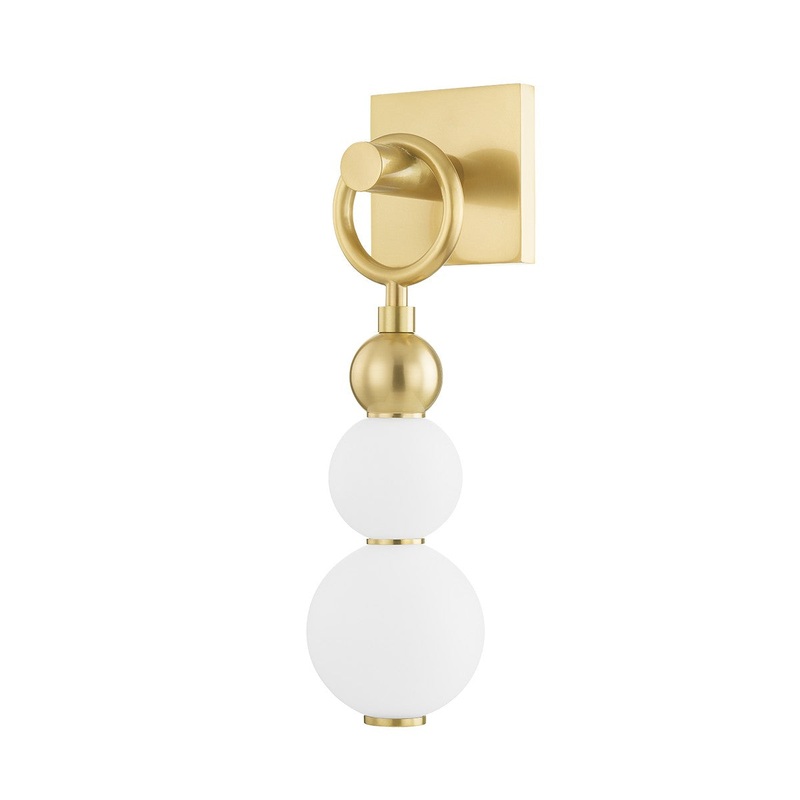 Hudson Valley PI1890101-AGB Perrin LED Wall Sconce, Aged Brass