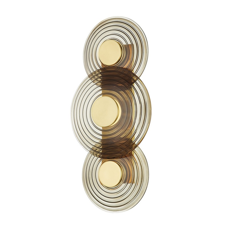 Hudson Valley PI1892103-AGB Griston LED Wall Sconce, Aged Brass