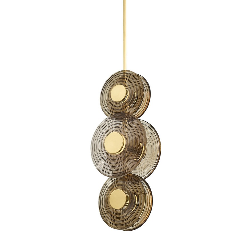 Hudson Valley PI1892706-AGB Griston LED Pendant, Aged Brass
