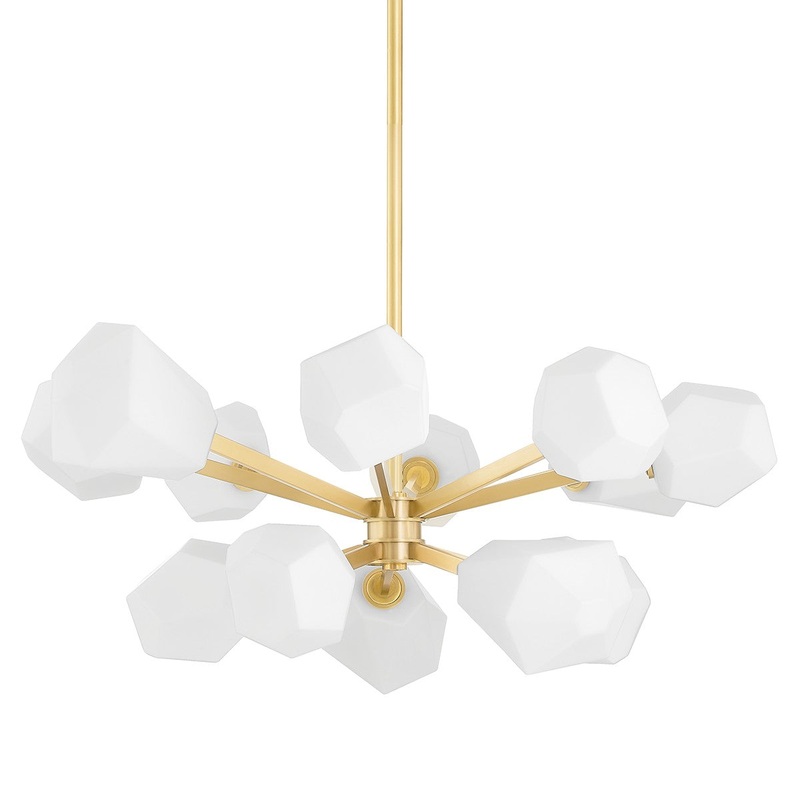 Hudson Valley PI1894813-AGB Tring LED Chandelier, Aged Brass