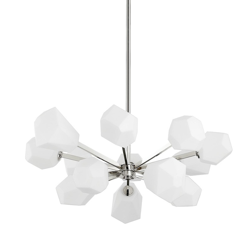 Hudson Valley PI1894813-PN Tring LED Chandelier, Polished Nickel