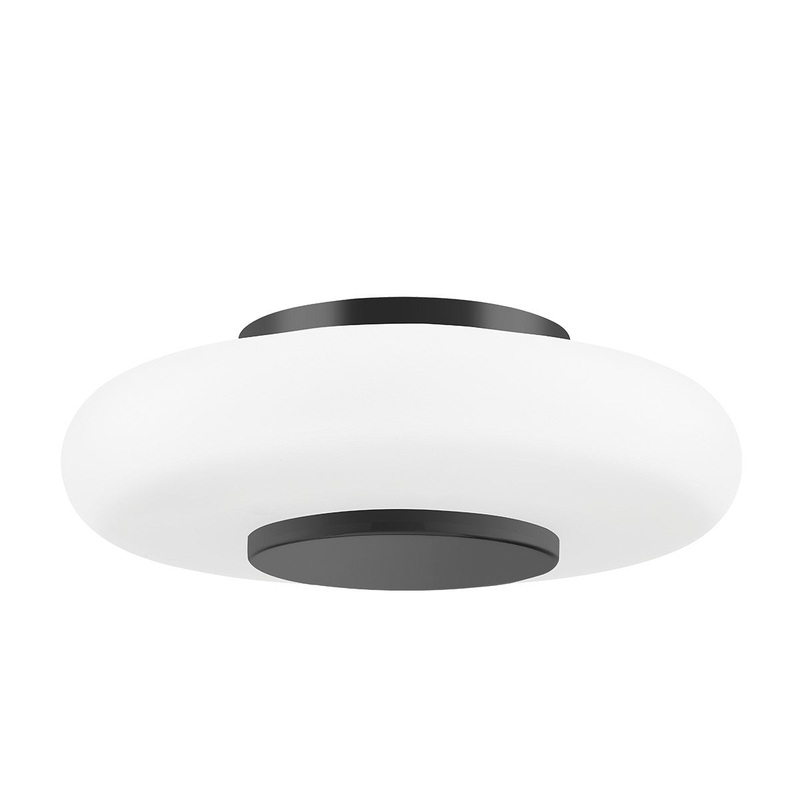 Hudson Valley PI1896501-BLNK Blyford LED Flush Mount, Black Nickel