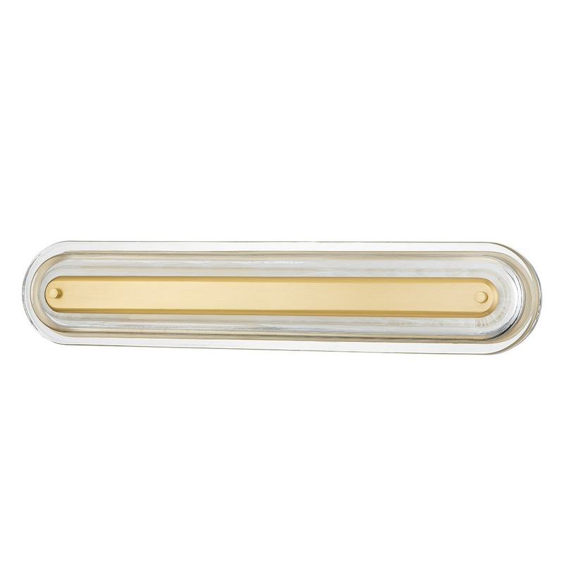 Hudson Valley PI1898101L-AGB Litton LED Wall Sconce, Aged Brass