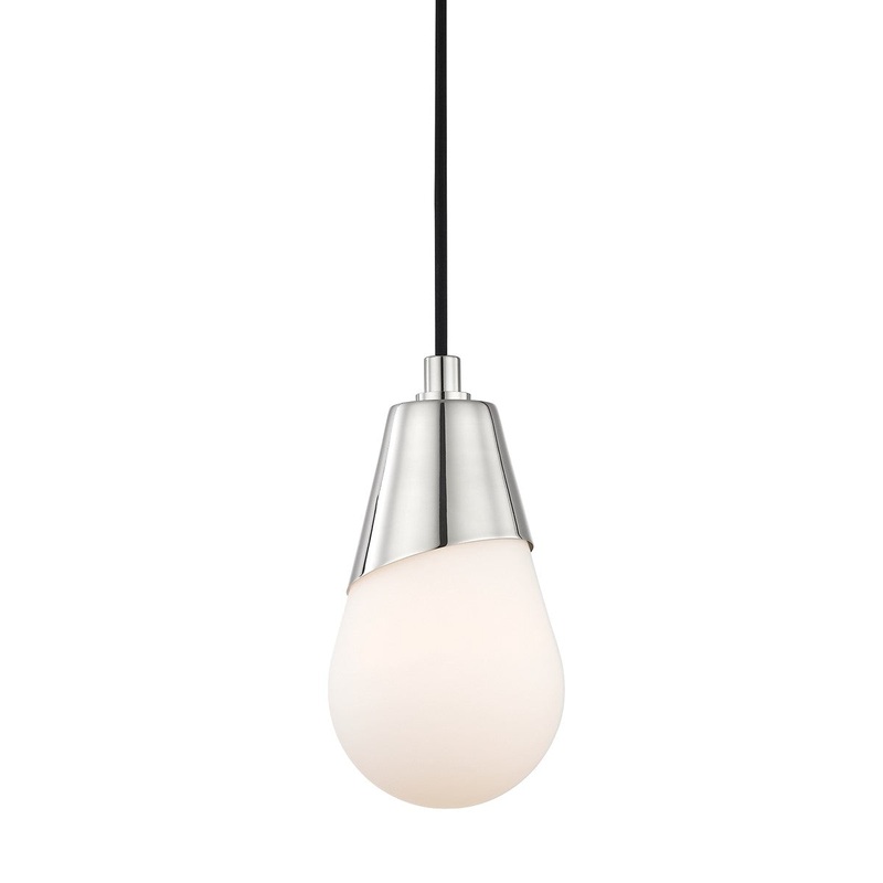 Mitzi H101701-PN Cora One Light Pendant, Polished Nickel