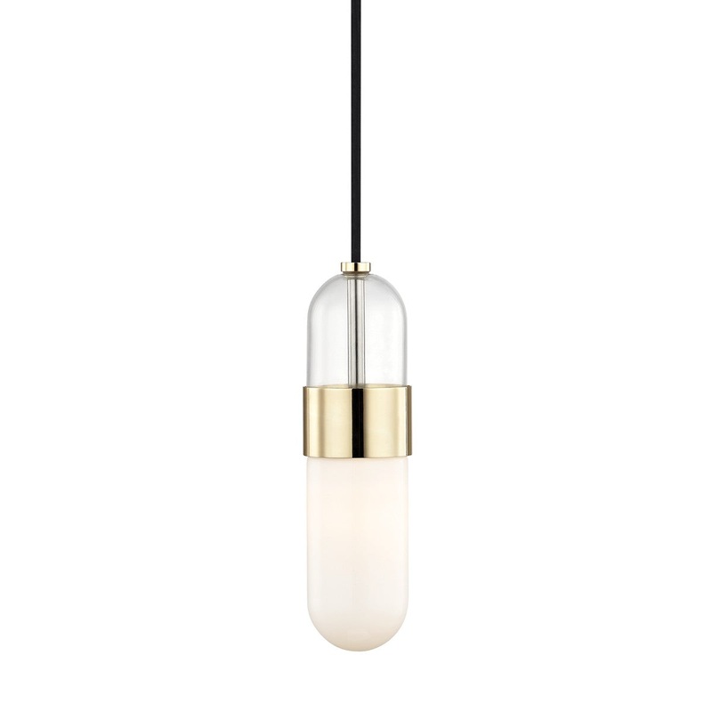 Mitzi H126701-PB Emilia LED Pendant, Polished Brass