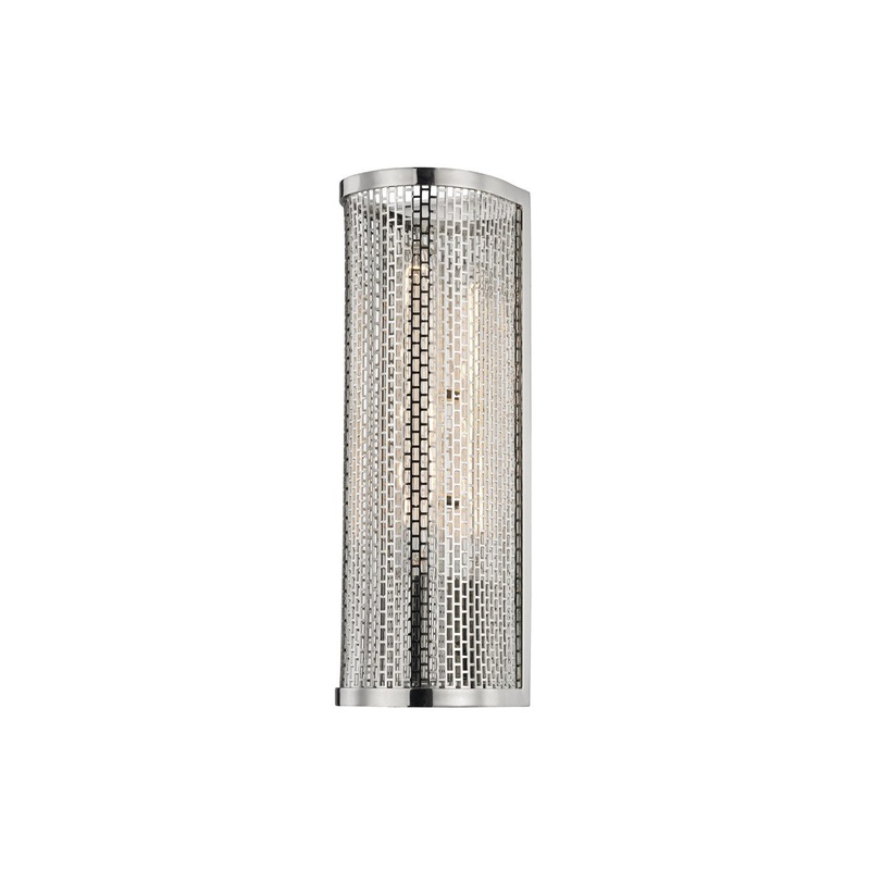 Mitzi H151101-PN Britt One Light Wall Sconce, Polished Nickel
