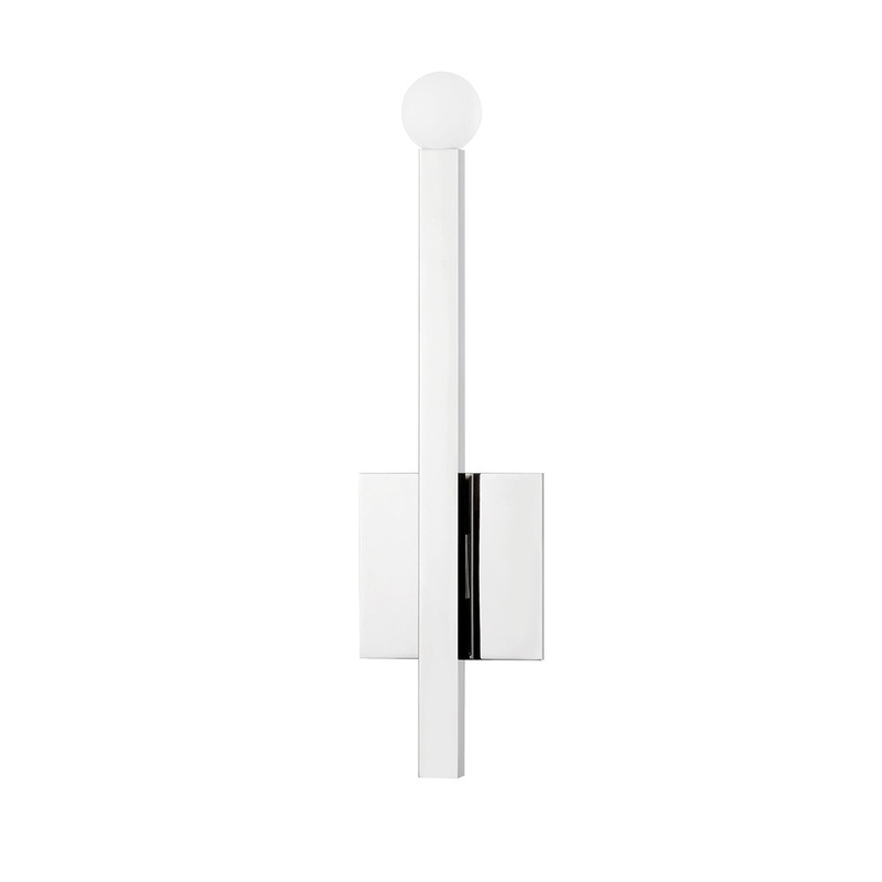 Mitzi H463101-PN Dona One Light Wall Sconce, Polished Nickel