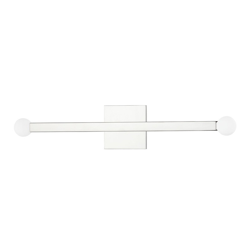 Mitzi H463102-PN Dona Two Light Wall Sconce, Polished Nickel