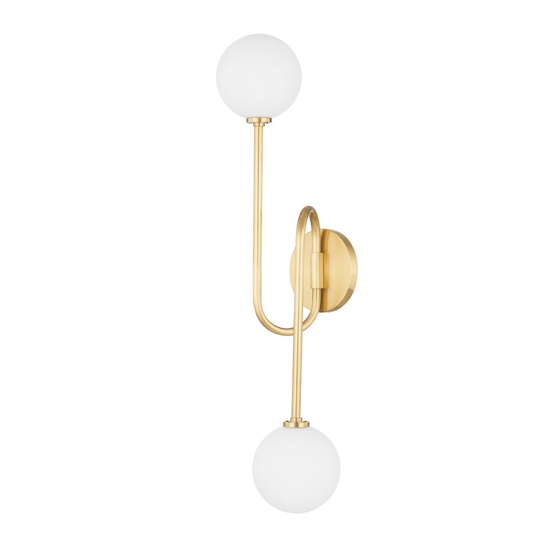 Mitzi H655102A-AGB Zani LED Wall Sconce, Aged Brass