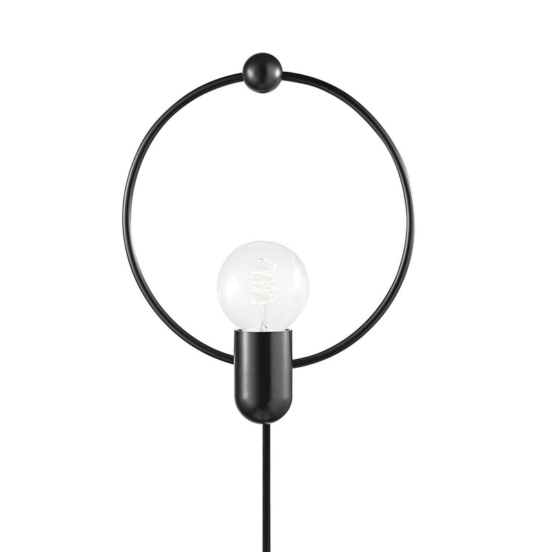 Mitzi HL638201-SBK Darcy One Light Wall Sconce, Soft Black
