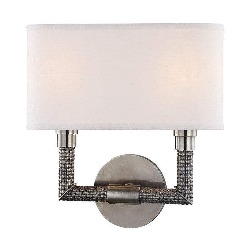 Hudson Valley 1022-HN Dubois Two Light Wall Sconce, Historic Nickel (Discontinued)