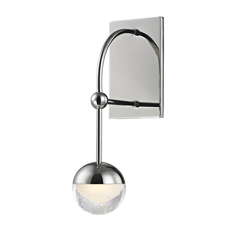 Hudson Valley 1221-PN Boca LED Wall Sconce, Polished Nickel (Discontinued)