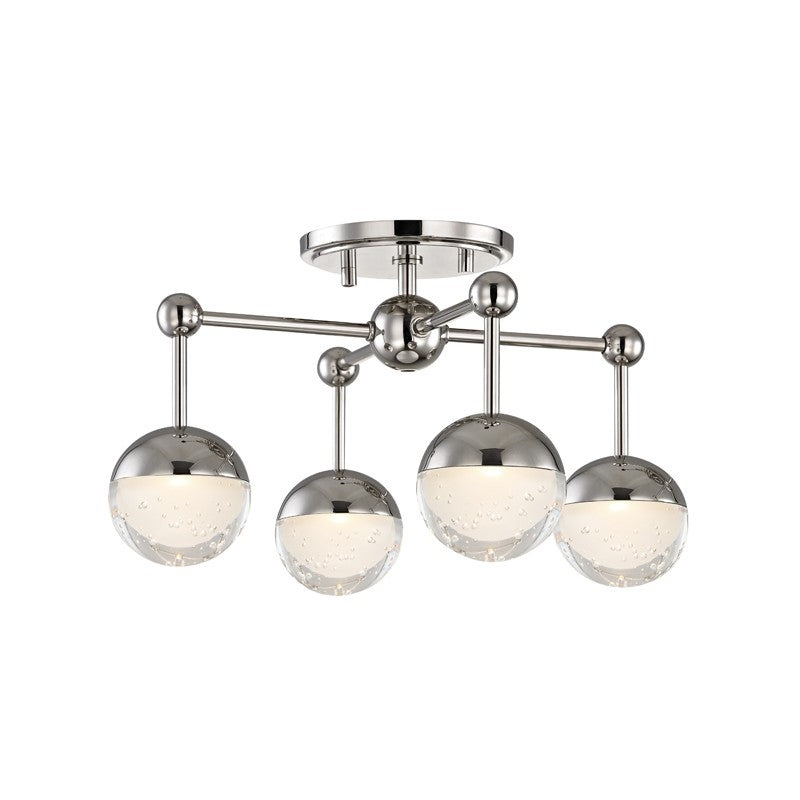 Hudson Valley 1223F-PN Boca LED Flush Mount, Polished Nickel (Discontinued)