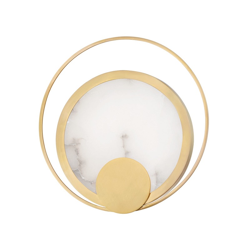 Hudson Valley 1560-AGB Coil LED Wall Sconce, Aged Brass