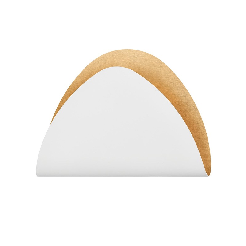 Hudson Valley 1760-GL/SWH Myers LED Wall Sconce, Gold Leaf/Soft White Combo (Discontinued)