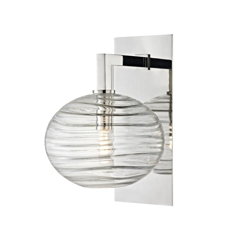 Hudson Valley 2400-PN Breton LED Wall Sconce, Polished Nickel