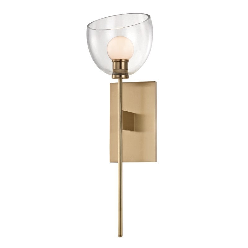 Hudson Valley 2800-AGB Davis LED Wall Sconce, Aged Brass (Discontinued)