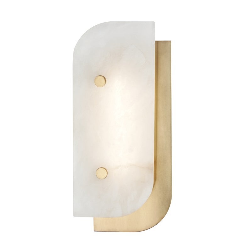 Hudson Valley 3313-AGB Yin & Yang LED Wall Sconce, Aged Brass