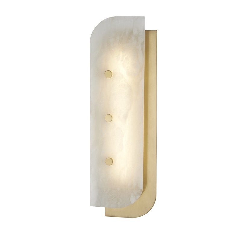 Hudson Valley 3319-AGB Yin & Yang LED Wall Sconce, Aged Brass