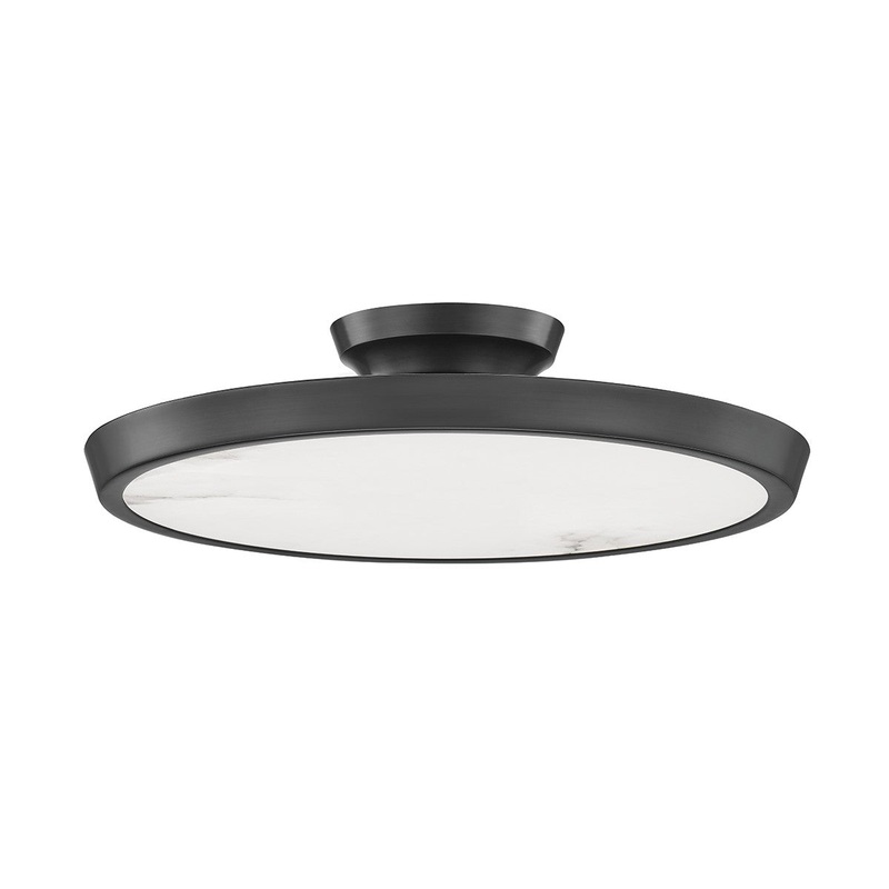 Hudson Valley 3600-OB Draper LED Flush Mount, Old Bronze