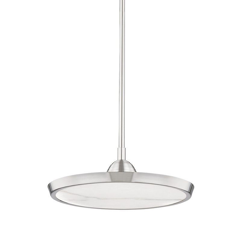 Hudson Valley 3616-PN Draper LED Pendant, Polished Nickel (Discontinued)
