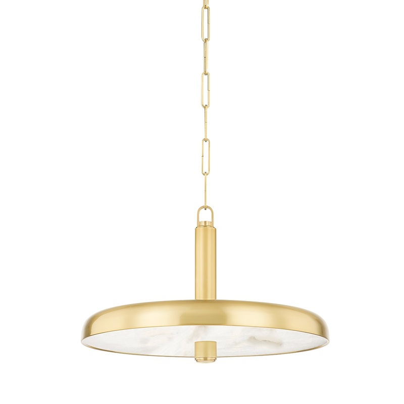Hudson Valley 3820-AGB Reynolds LED Pendant, Aged Brass