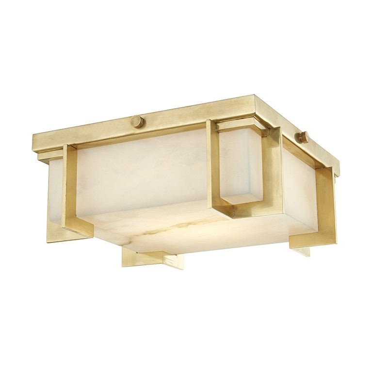 Hudson Valley 3910-AGB Delmar LED Flush Mount, Aged Brass (Discontinued)