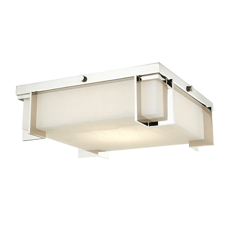 Hudson Valley 3913-PN Delmar LED Flush Mount, Polished Nickel