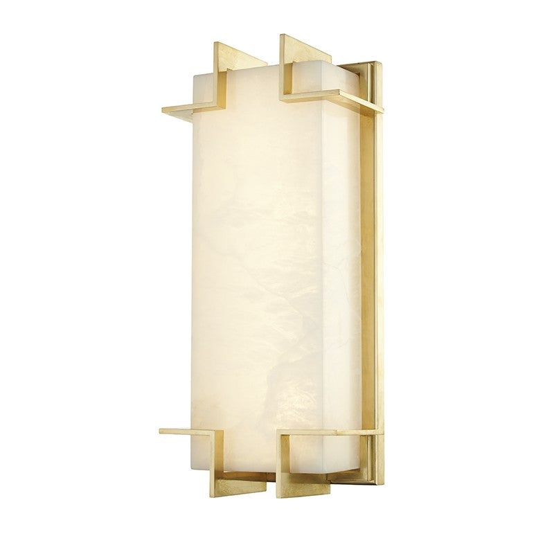 Hudson Valley 3915-AGB Delmar LED Wall Sconce, Aged Brass