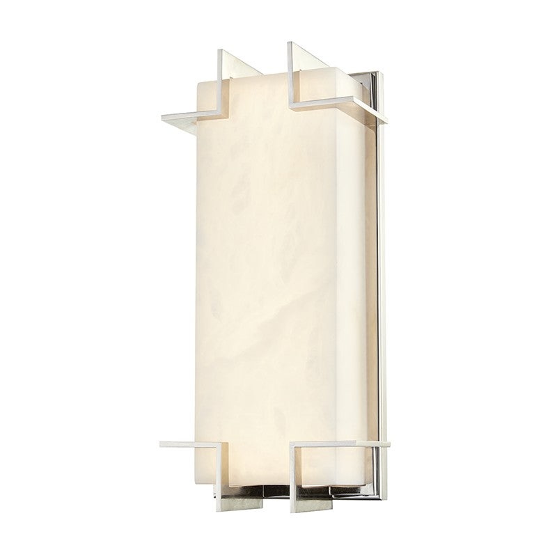 Hudson Valley 3915-PN Delmar LED Wall Sconce, Polished Nickel