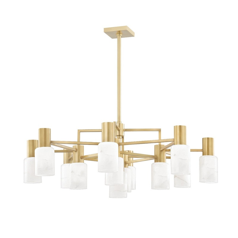Hudson Valley 4237-AGB Centerport LED Chandelier, Aged Brass (Discontinued)