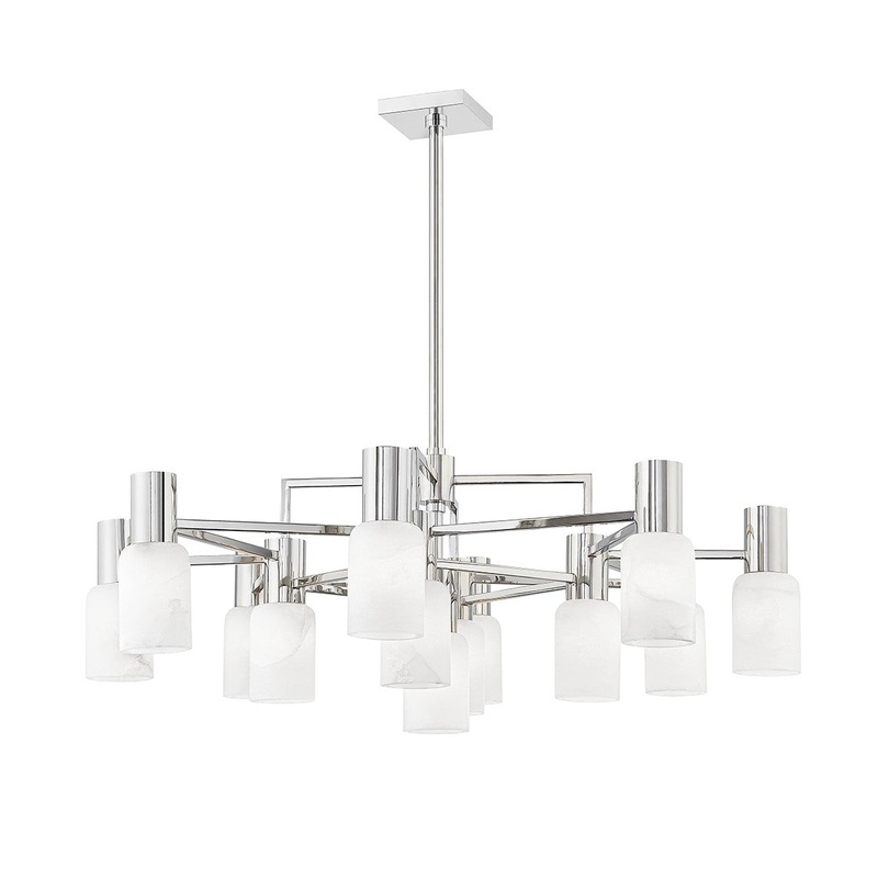 Hudson Valley 4237-PN Centerport LED Chandelier, Polished Nickel (Discontinued)