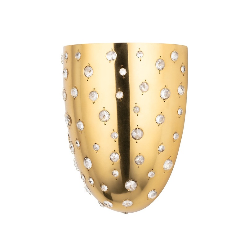 Hudson Valley 4600-AGB Dalton Two Light Wall Sconce, Aged Brass (Discontinued)