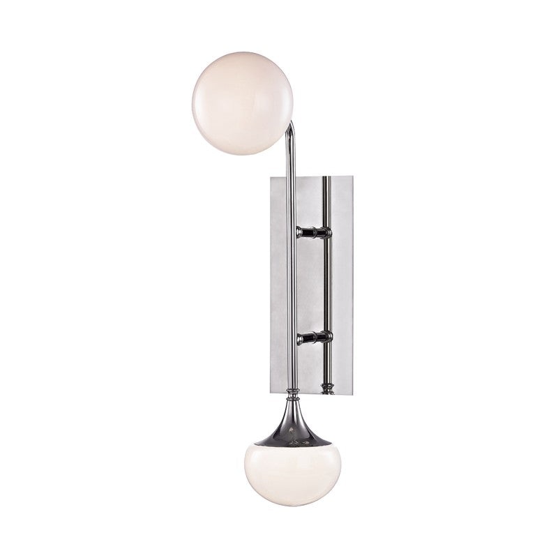 Hudson Valley 4700-PN Fleming LED Wall Sconce, Polished Nickel (Discontinued)