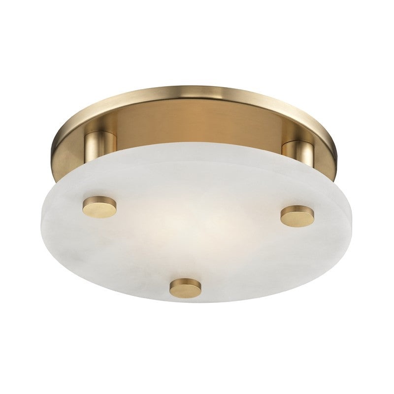 Hudson Valley 4709-AGB Croton LED Flush Mount, Aged Brass (Discontinued)