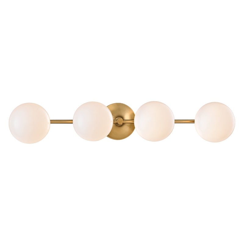 Hudson Valley 4744-AGB Fleming LED Bath Bracket, Aged Brass