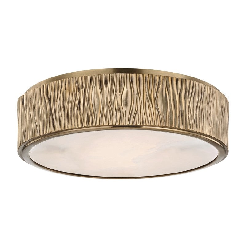 Hudson Valley 6213-AGB Crispin LED Flush Mount, Aged Brass