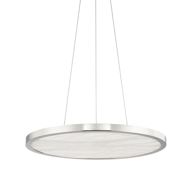 Hudson Valley 6324-PN Eastport LED Pendant, Polished Nickel