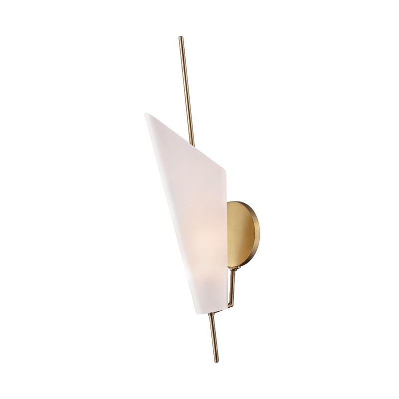 Hudson Valley 8061-AGB Cooper LED Wall Sconce, Aged Brass