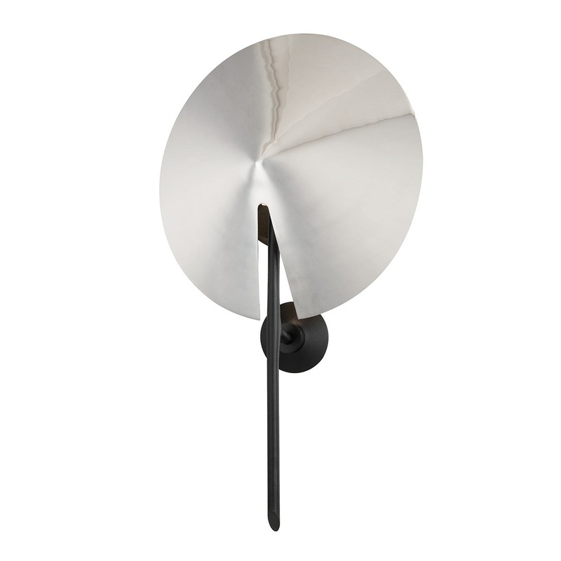 Hudson Valley 9701-PN/BK Equilibrium One Light Wall Sconce, Polished Nickel/Black (Discontinued)