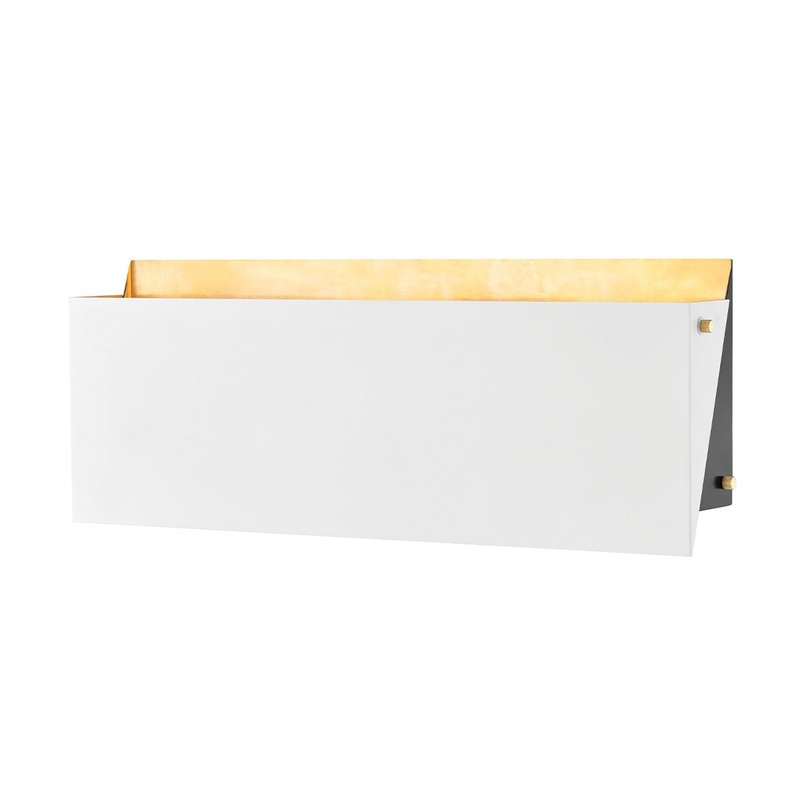 Hudson Valley KBS1350102B-AGB Ratio Two Light Wall Sconce, Aged Brass (Discontinued)