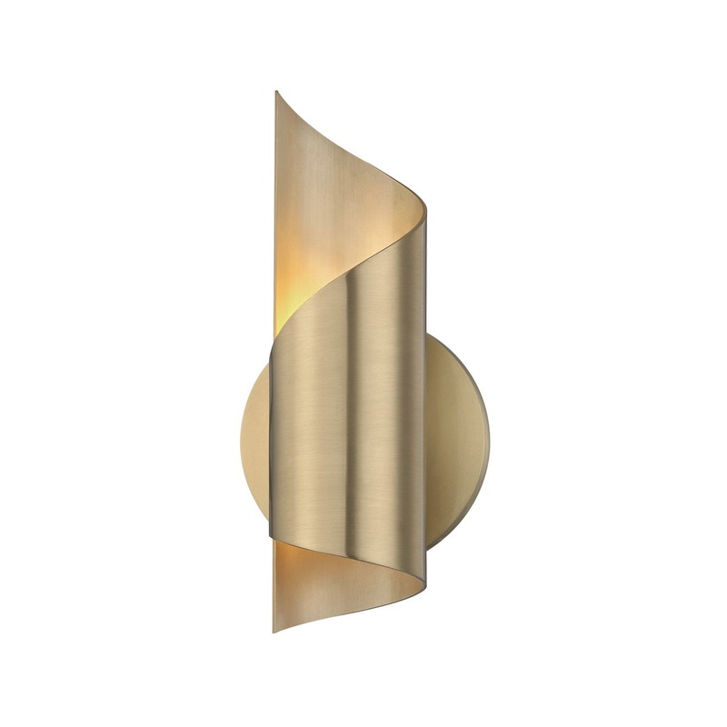 Mitzi H161101-AGB Evie LED Wall Sconce, Aged Brass